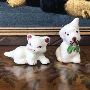 California pottery - Rio Hondo Pottery ceramic puppy & kitten figurines